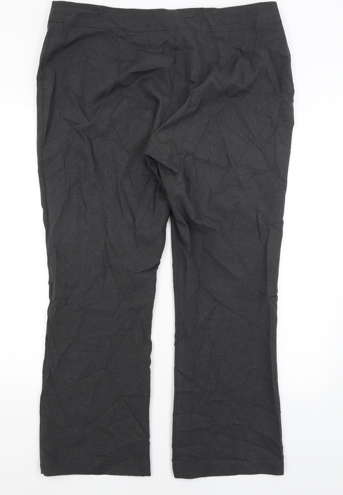 Papaya Womens Grey   Trousers  Size 18 L28 in