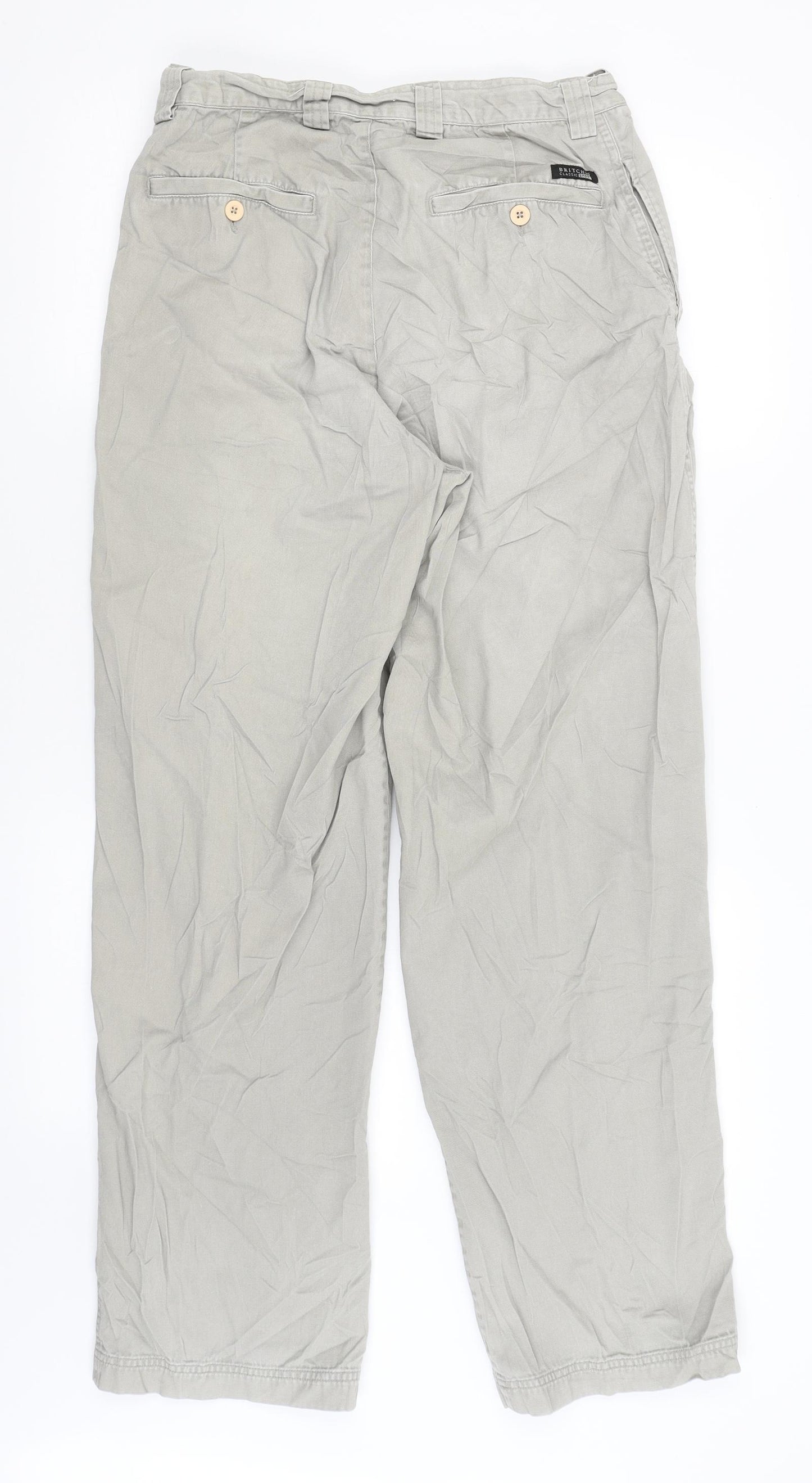 Britches Mens Grey   Straight Jeans Size 30 L31 in