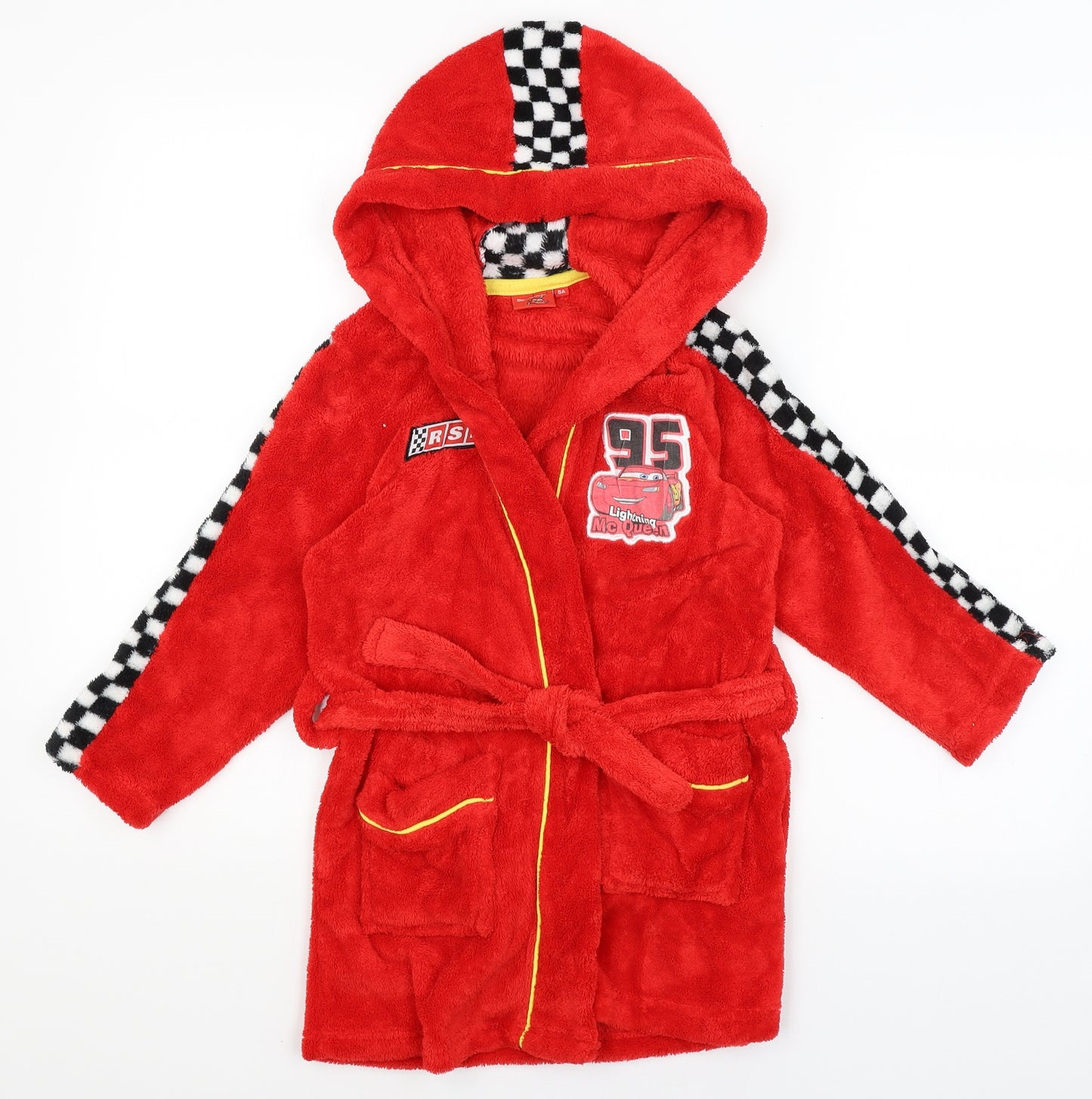 Disney Boys Red Solid   Gown Size 6 Years  - Cars