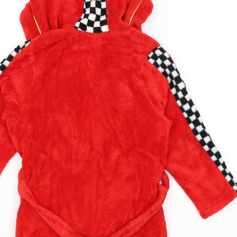 Disney Boys Red Solid   Gown Size 6 Years  - Cars