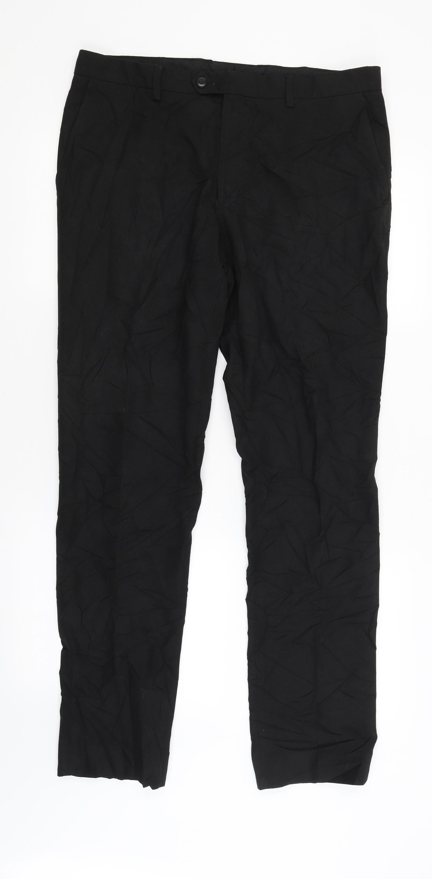 NEXT Mens Black   Dress Pants Trousers Size 34 in L31 in