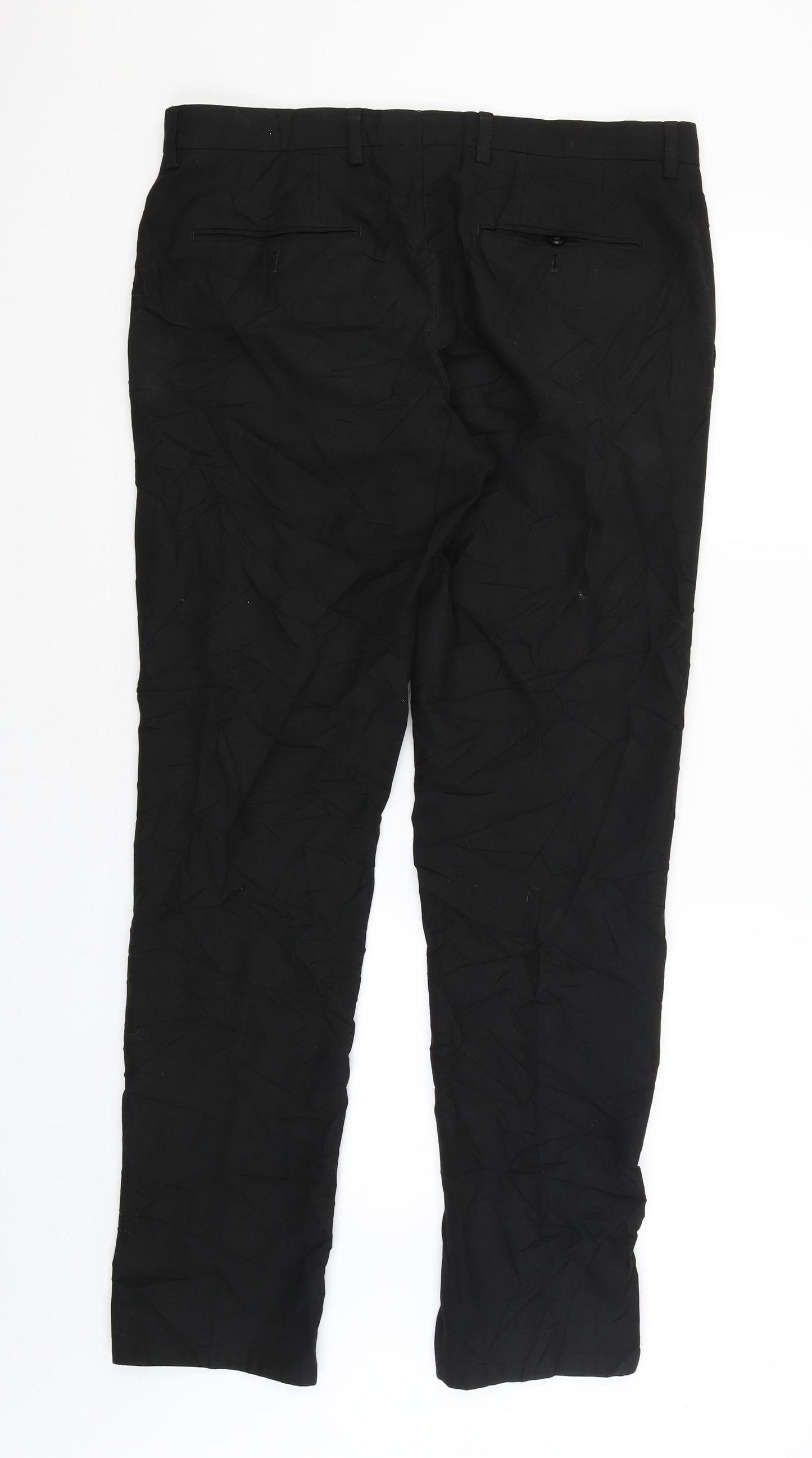 NEXT Mens Black   Dress Pants Trousers Size 34 in L31 in