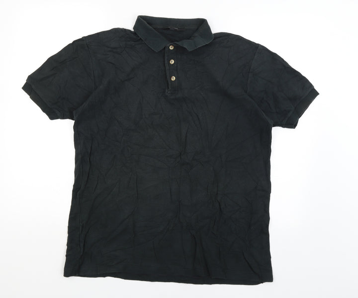 St Michael Mens Green Polo Size L