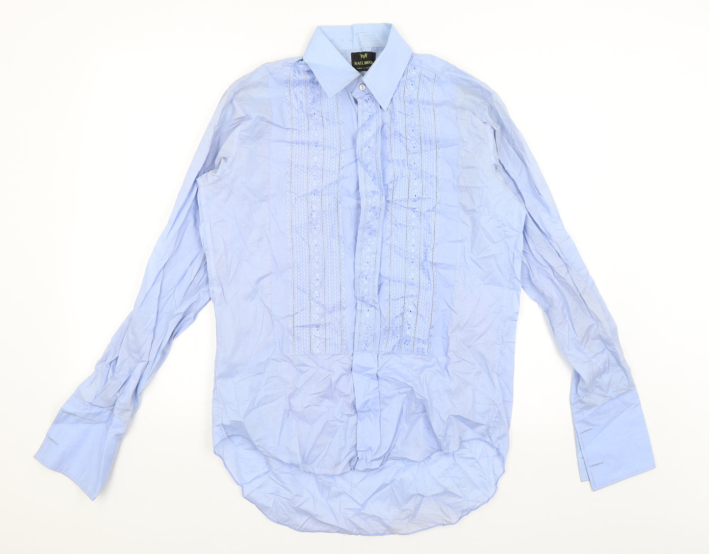 Rael Brook Mens Blue    Dress Shirt Size 15