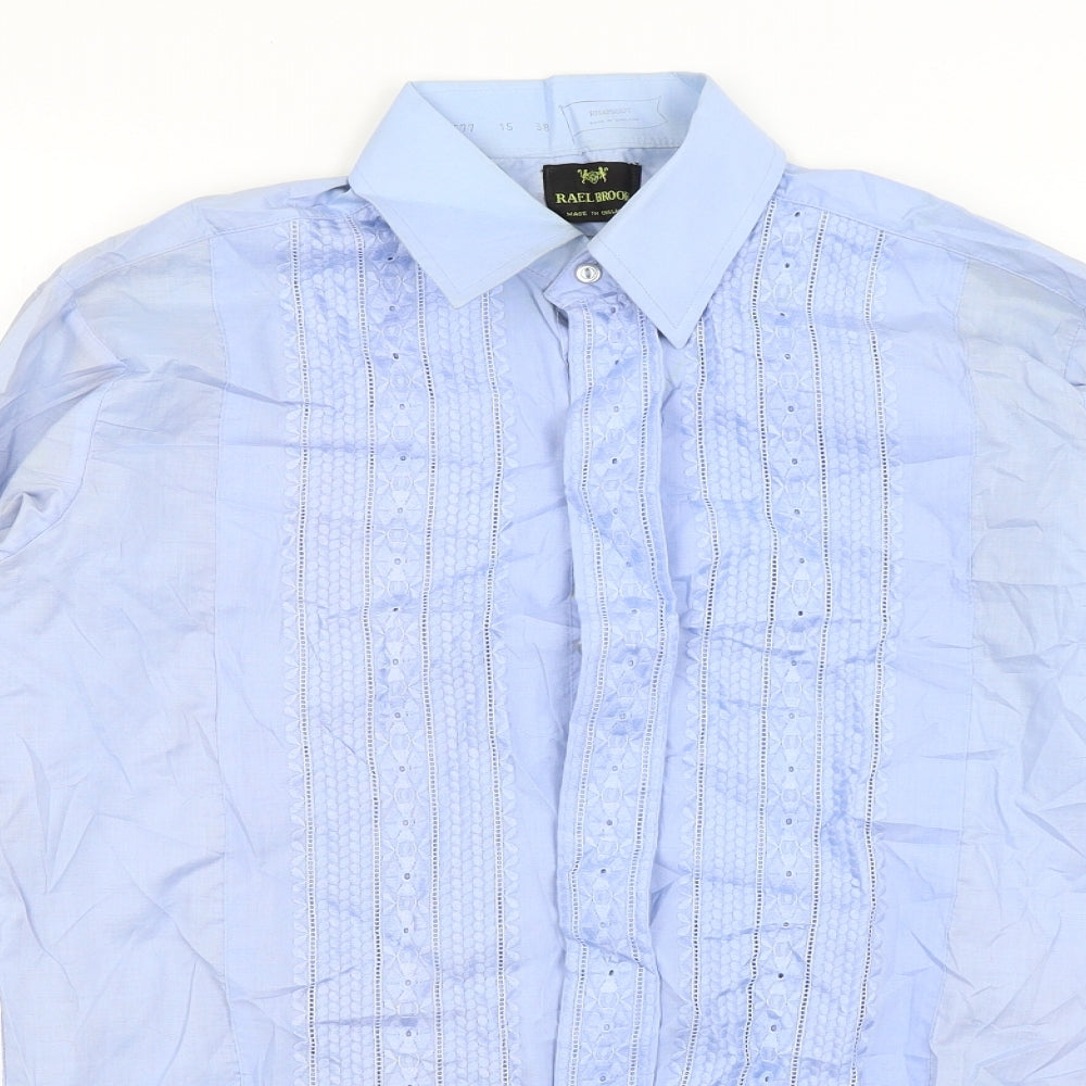 Rael Brook Mens Blue    Dress Shirt Size 15