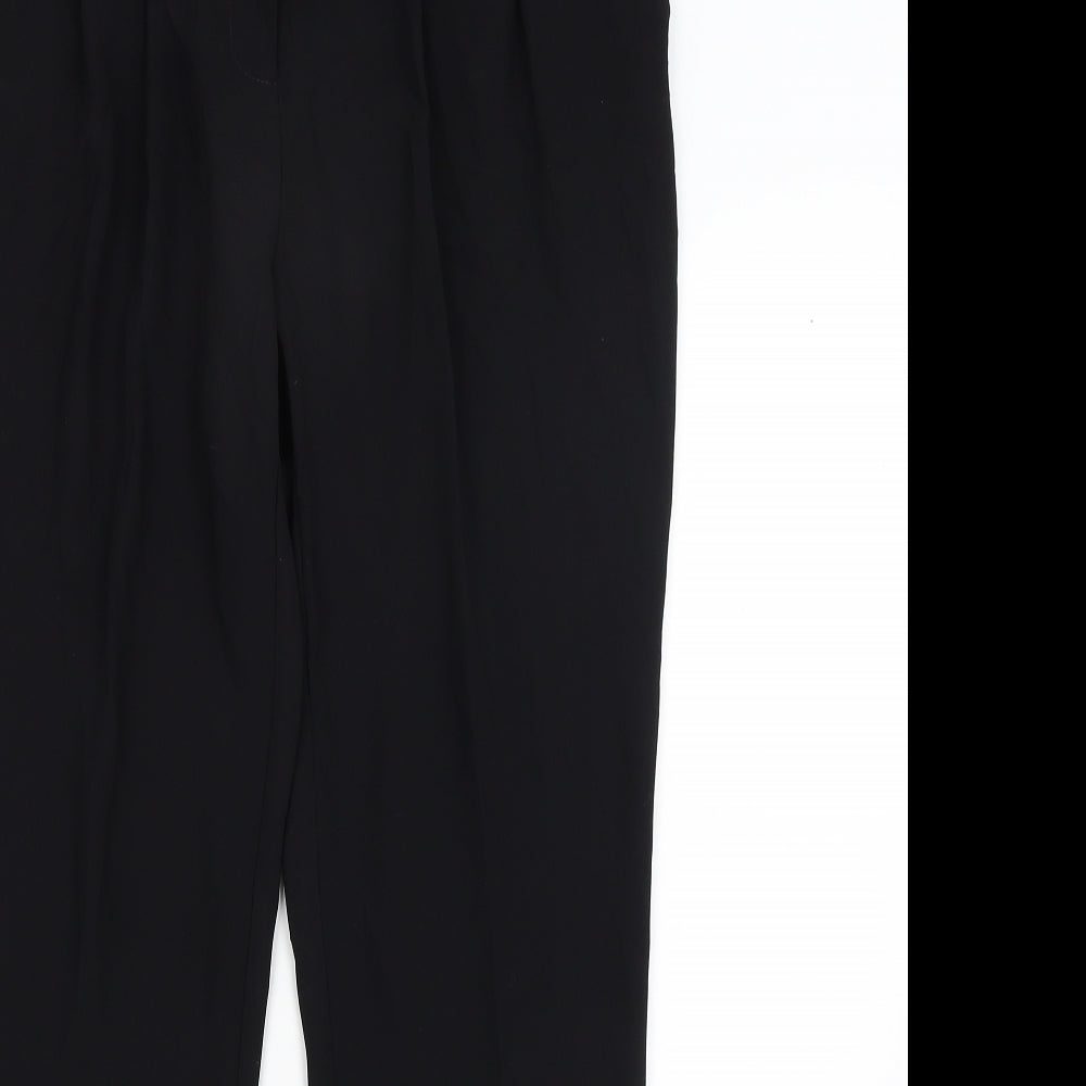 Monsoon Womens Black   Trousers  Size 12 L29 in