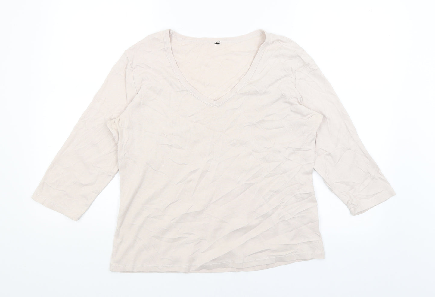 M&S Womens Pink   Basic T-Shirt Size 16