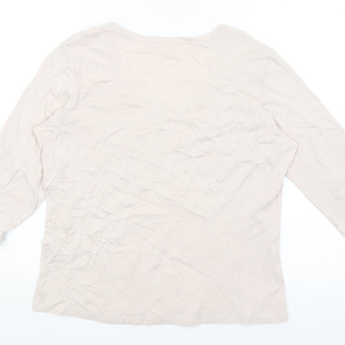 M&S Womens Pink   Basic T-Shirt Size 16