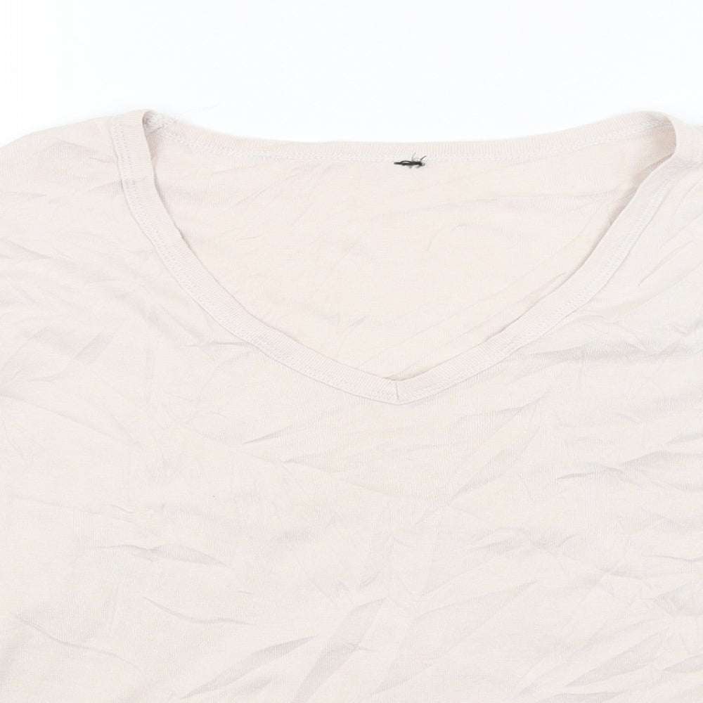 M&S Womens Pink   Basic T-Shirt Size 16