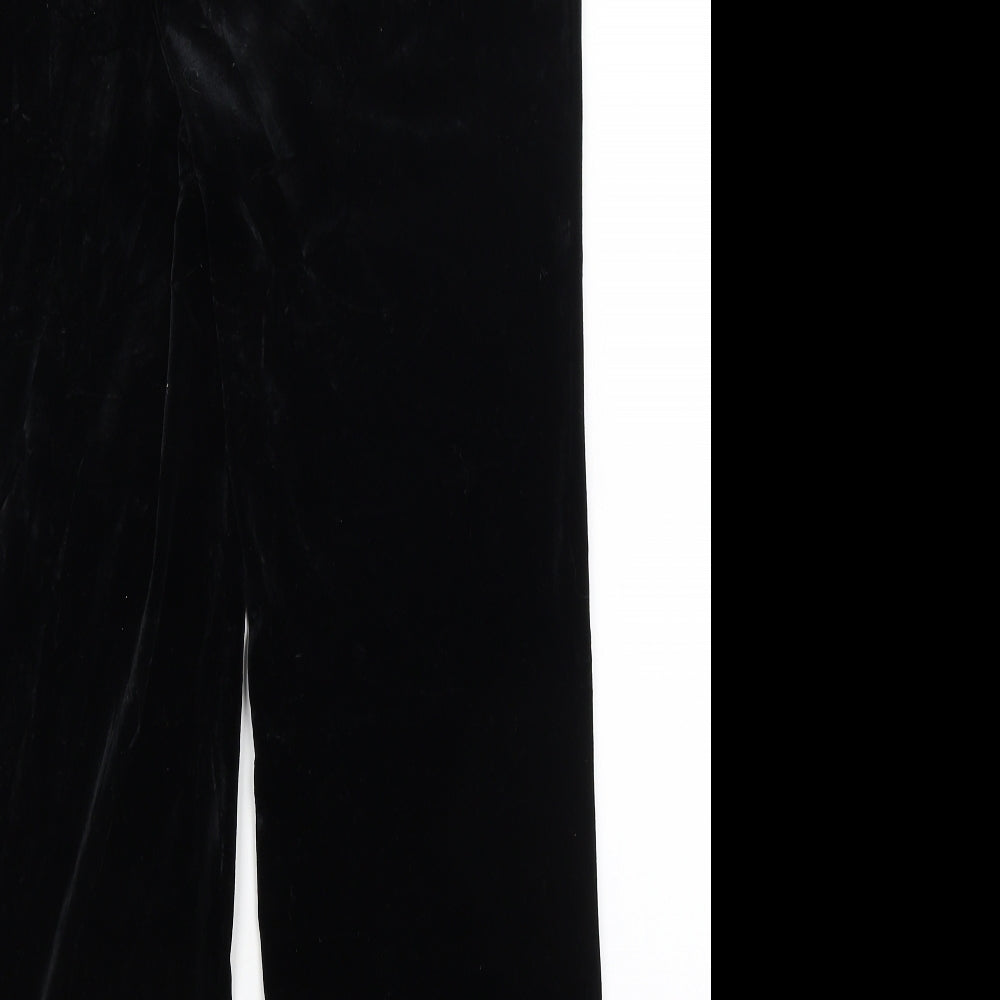 M&S Womens Black   Trousers  Size 12 L29 in