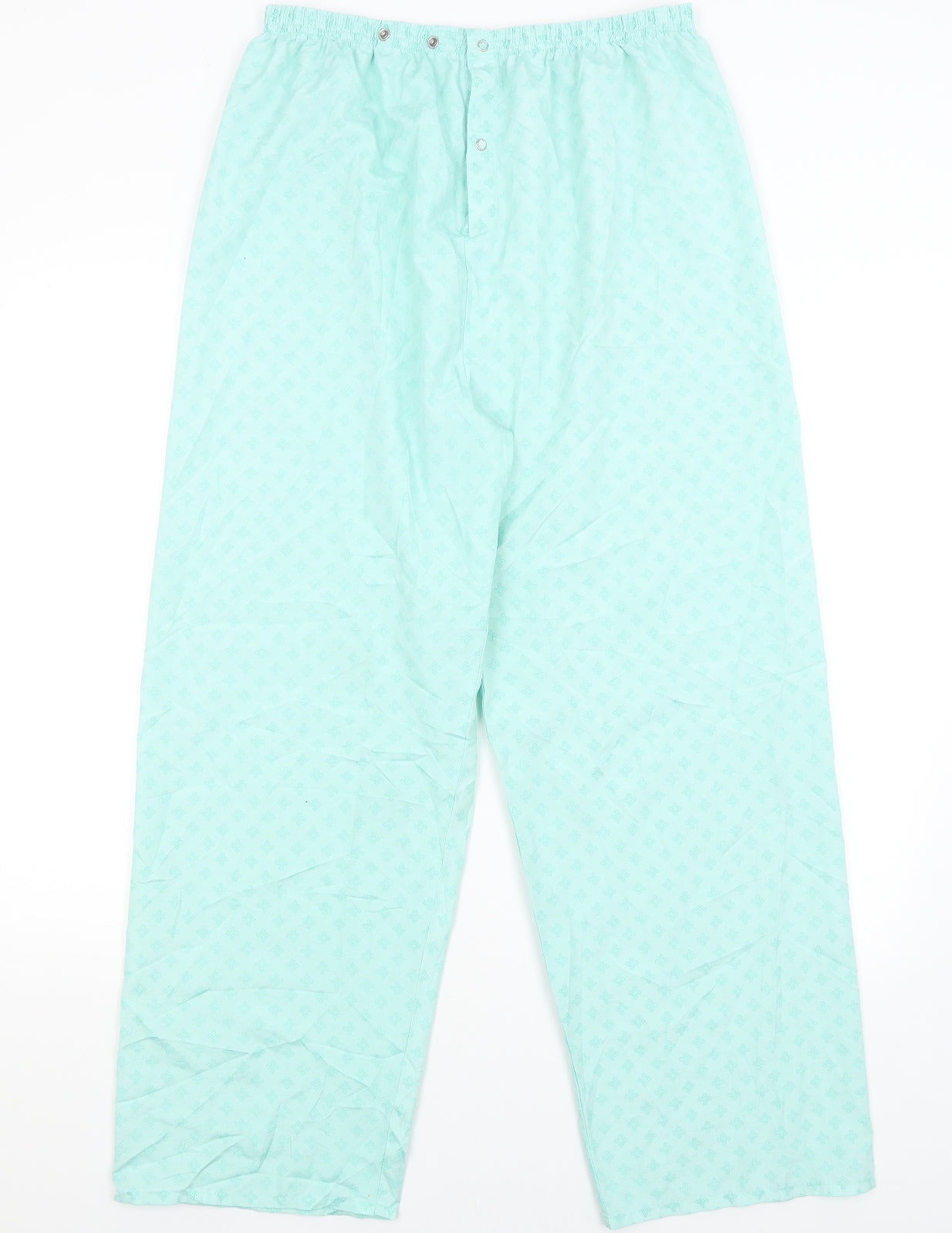 Preworn Womens Blue Solid  Capri Pyjama Pants Size 16