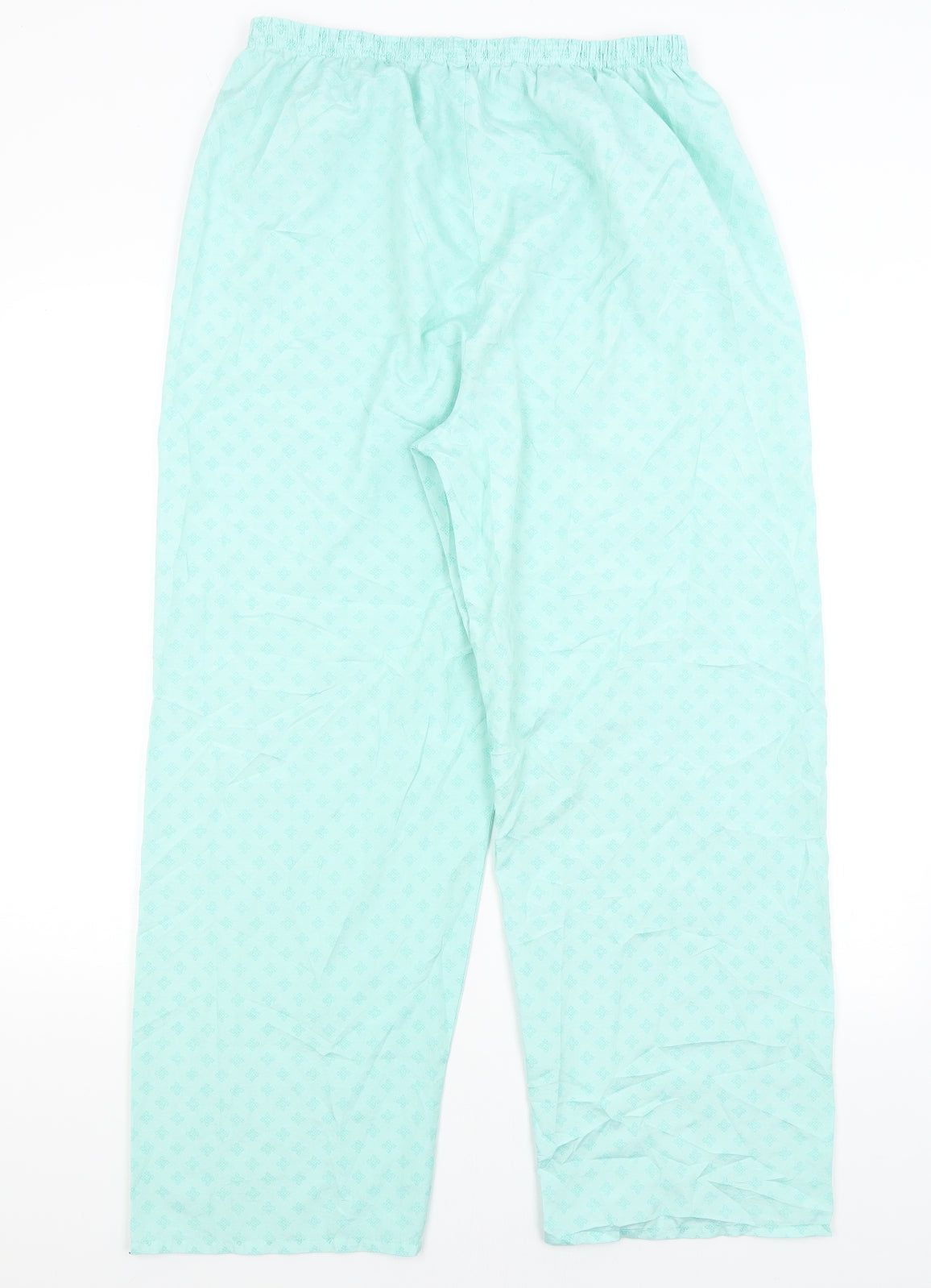 Preworn Womens Blue Solid  Capri Pyjama Pants Size 16