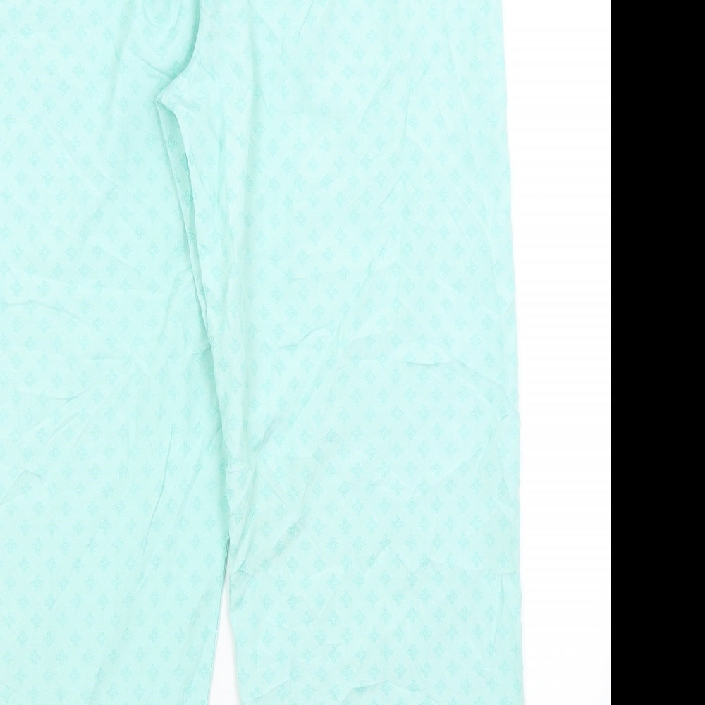 Preworn Womens Blue Solid  Capri Pyjama Pants Size 16
