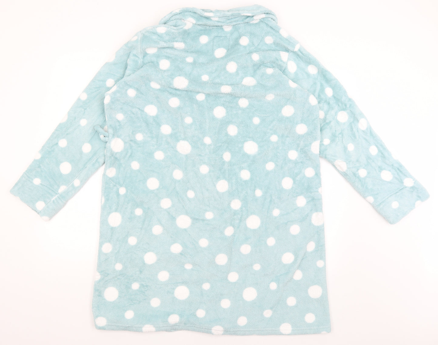Love to Lounge Womens Blue Polka Dot  Kimono Gown Size 12