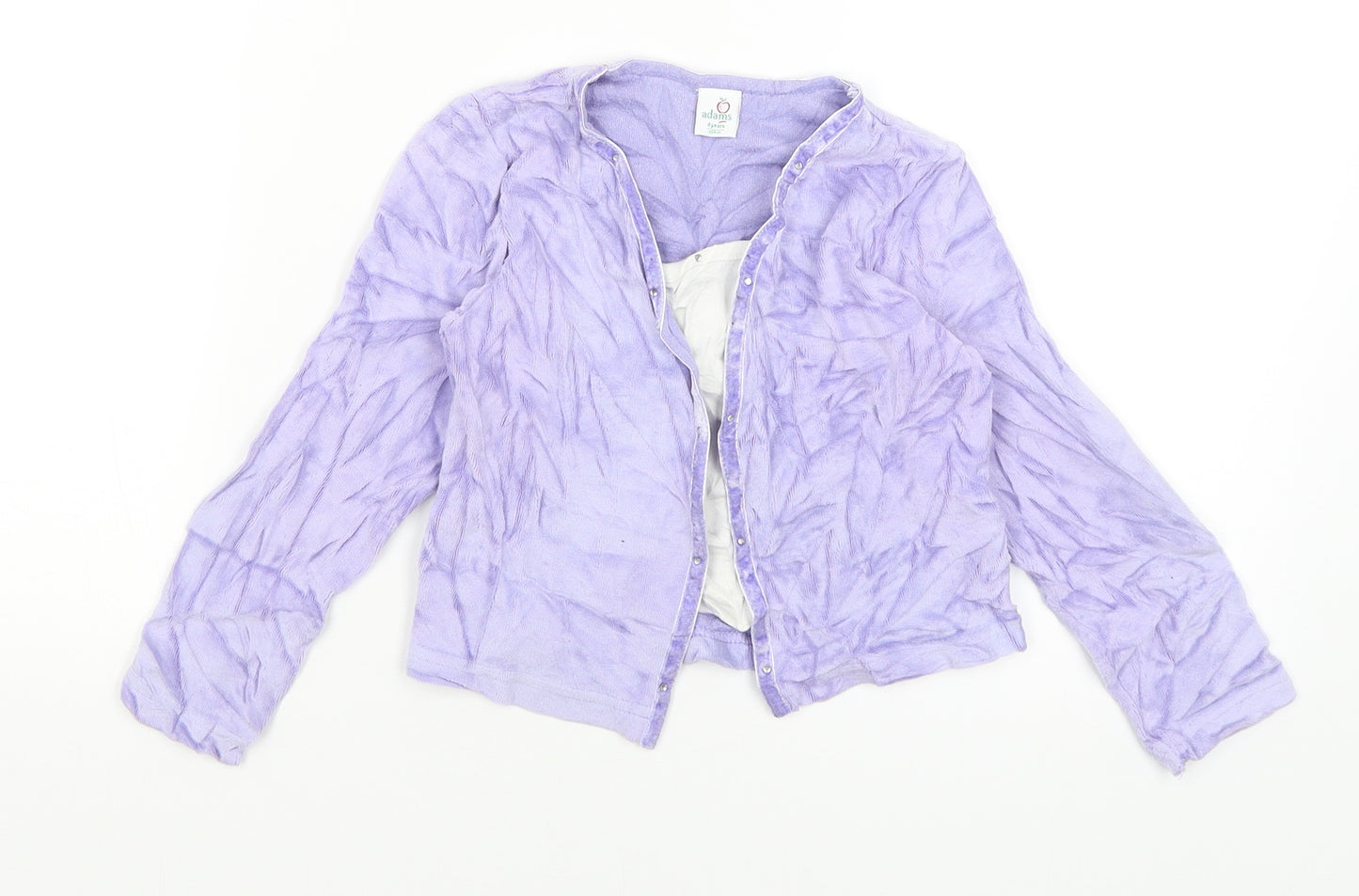 Adams Girls Purple   Pullover Jumper Size 4 Years