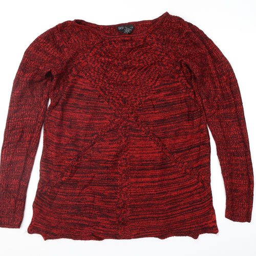 Design 365 Womens Red   Pullover Jumper Size M
