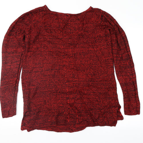 Design 365 Womens Red   Pullover Jumper Size M