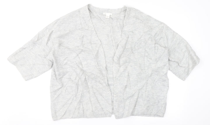 H&M Womens Grey   Cardigan Jumper Size S