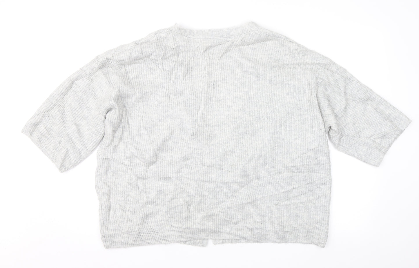 H&M Womens Grey   Cardigan Jumper Size S
