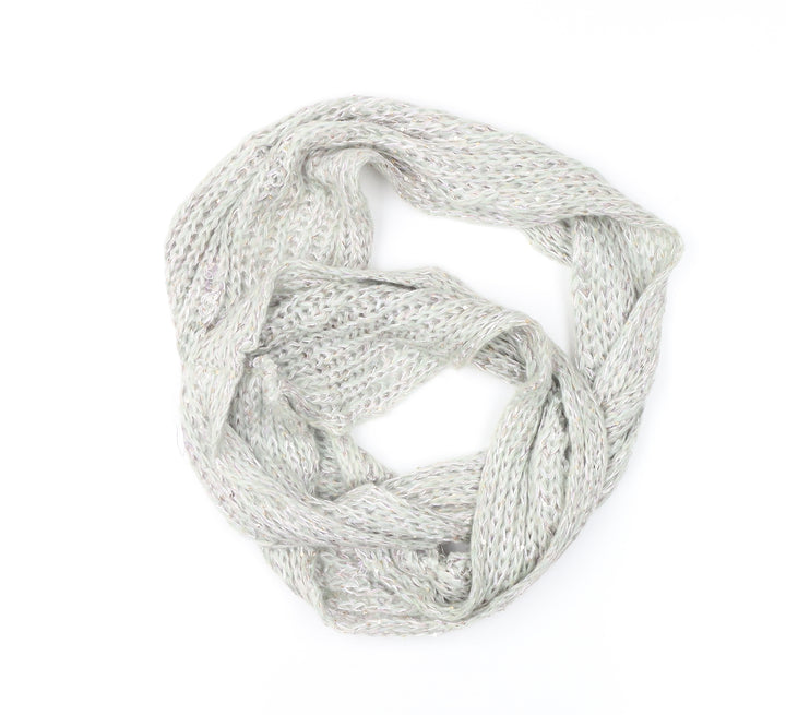 Preworn Womens Green Scarf - loop scarf