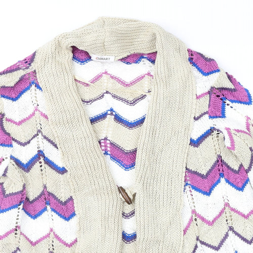 Damart Womens Multicoloured Geometric  Cardigan Jumper Size 14