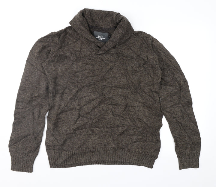 H&M Mens Brown Pullover Jumper Size M