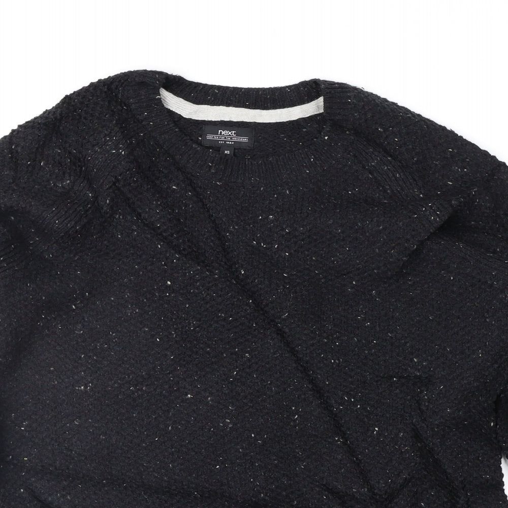 NEXT Mens Black   Pullover Jumper Size XS