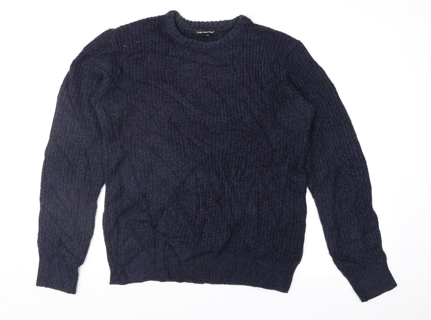 Cedar Wood State Mens Blue   Pullover Jumper Size M