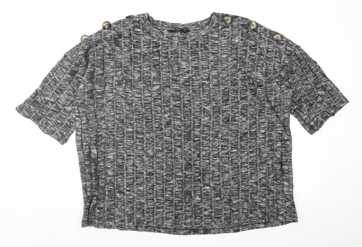 F&F Womens Grey Pullover Jumper Size 14