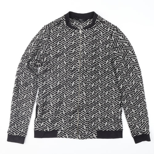 NEXT Womens Black Geometric  Jacket  Size 10