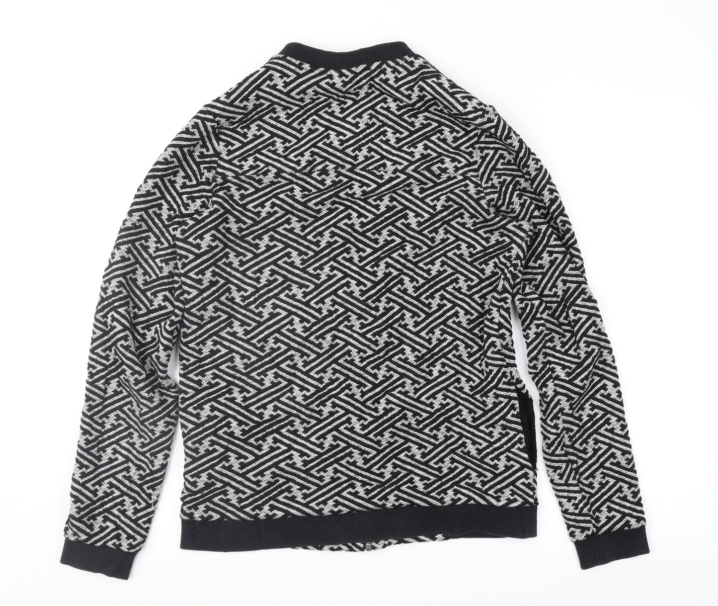 NEXT Womens Black Geometric  Jacket  Size 10