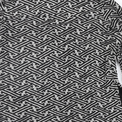 NEXT Womens Black Geometric  Jacket  Size 10