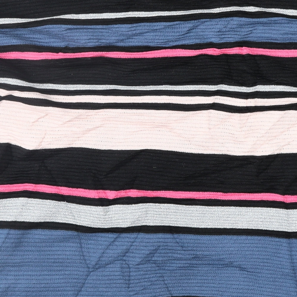 Divided Womens Multicoloured Striped  Pullover Jumper Size M