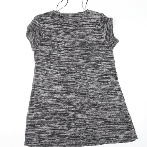 George Womens Grey Floral  Tunic Jumper Size 12