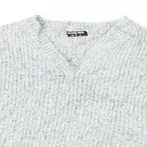 Fashion Union Womens Green   Pullover Jumper Size 8