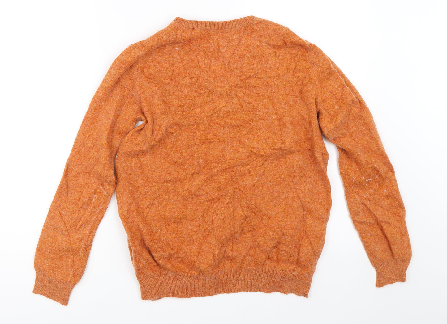 Woolovers Womens Orange   Pullover Jumper Size S