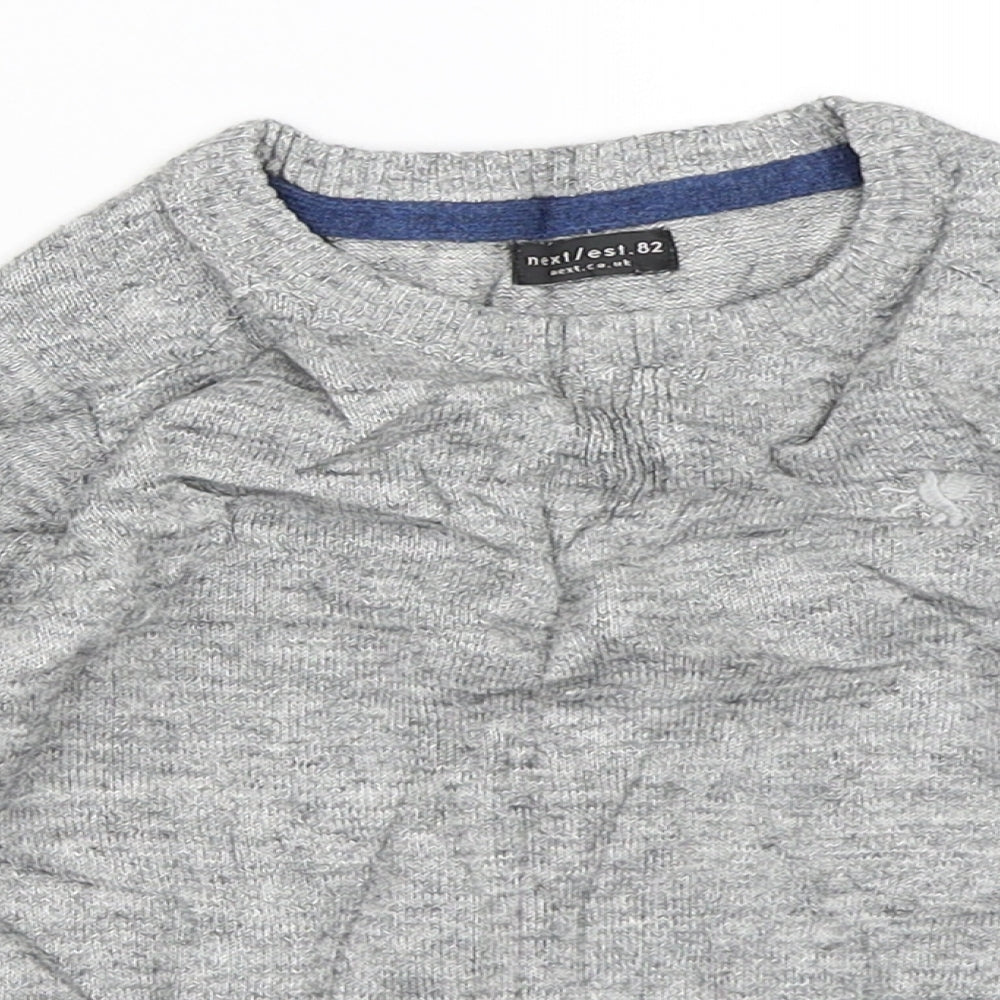 NEXT Boys Grey   Pullover Jumper Size 3 Years