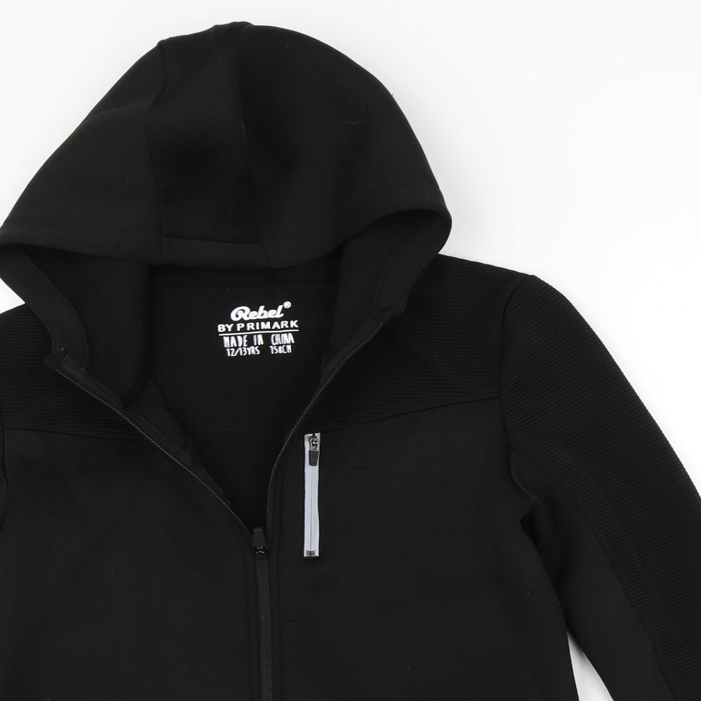 Primark Boys Black   Jacket  Size 12-13 Years