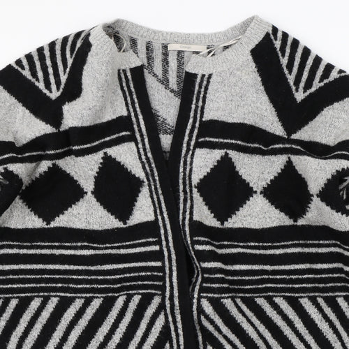 George Womens Black Geometric  Cardigan Jumper Size 20