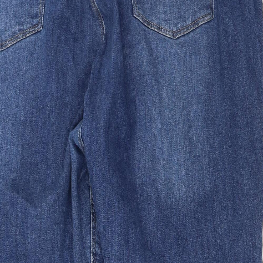 Denim Essentials Womens Blue  Denim Straight Jeans Size 24 L26 in