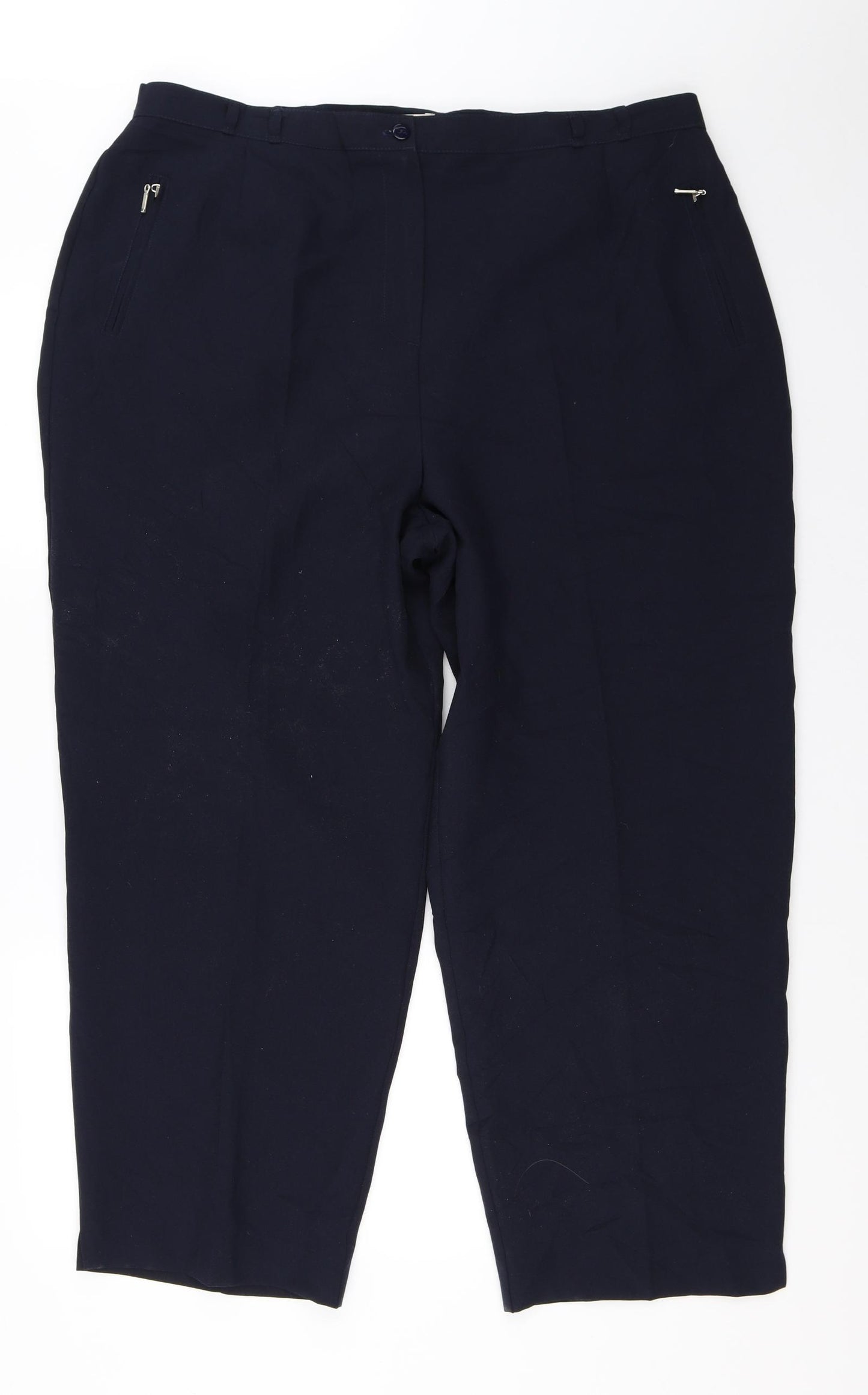 Portraits Womens Blue   Trousers  Size 22 L27 in