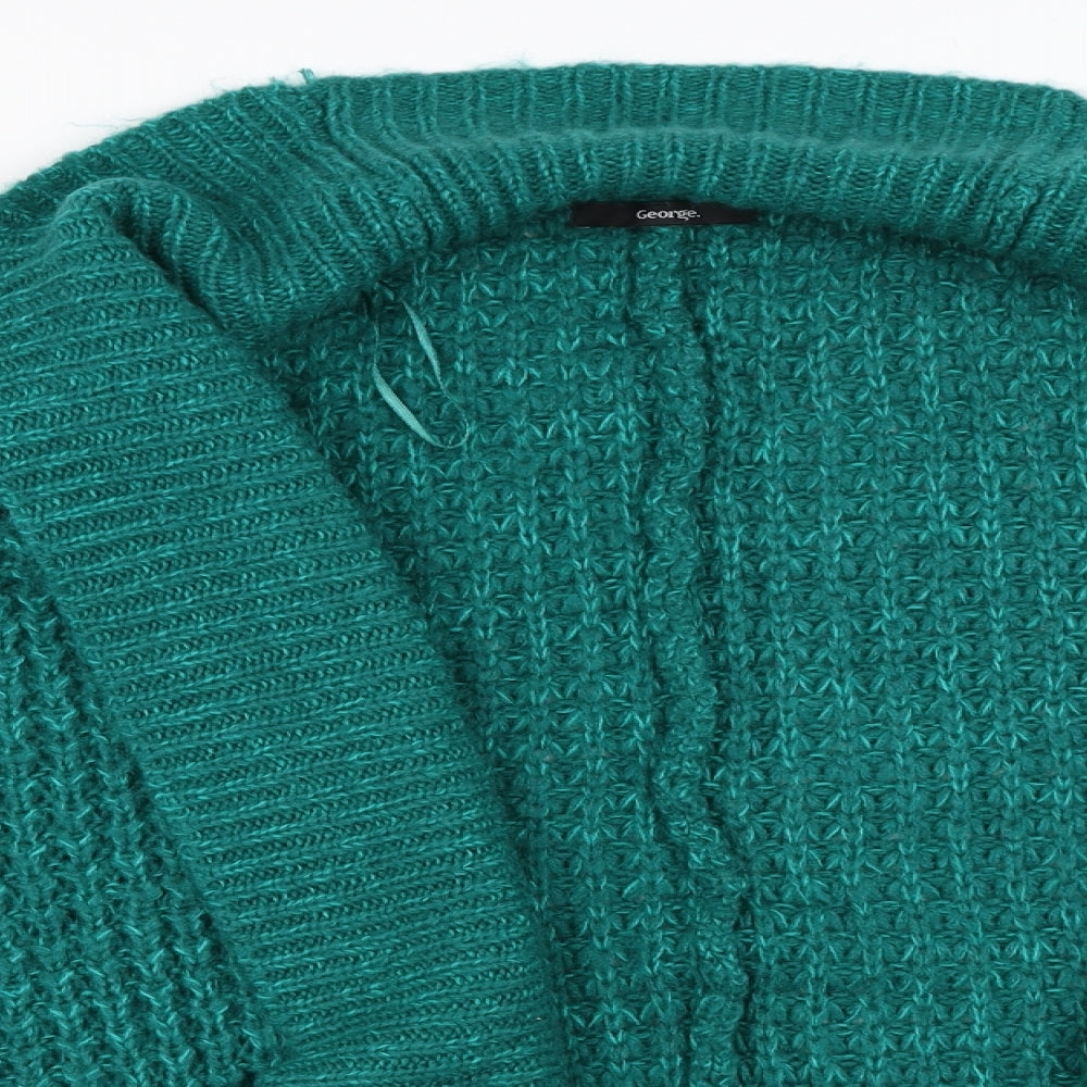 George Womens Green   Cardigan Jumper Size 24