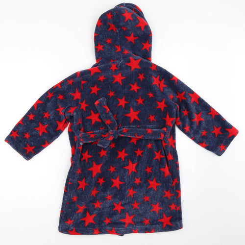 Blue Zoo Boys Blue Solid   Robe Size 5-6 Years
