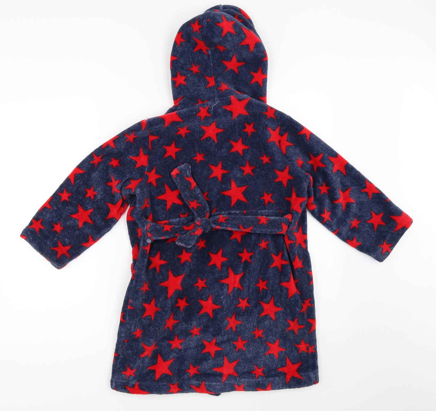 Blue Zoo Boys Blue Solid   Robe Size 5-6 Years