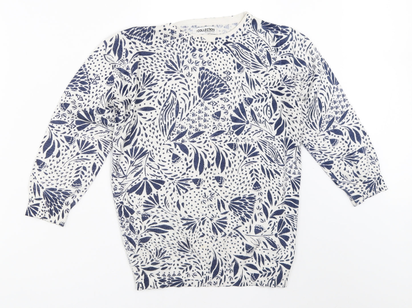 Debenhams Womens White   Pullover Jumper Size 10