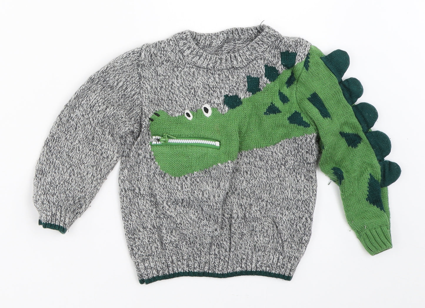 Nutmeg Boys Grey   Pullover Jumper Size 18-24 Months