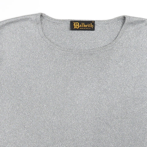 Balkeith Womens Silver   Pullover Jumper Size M