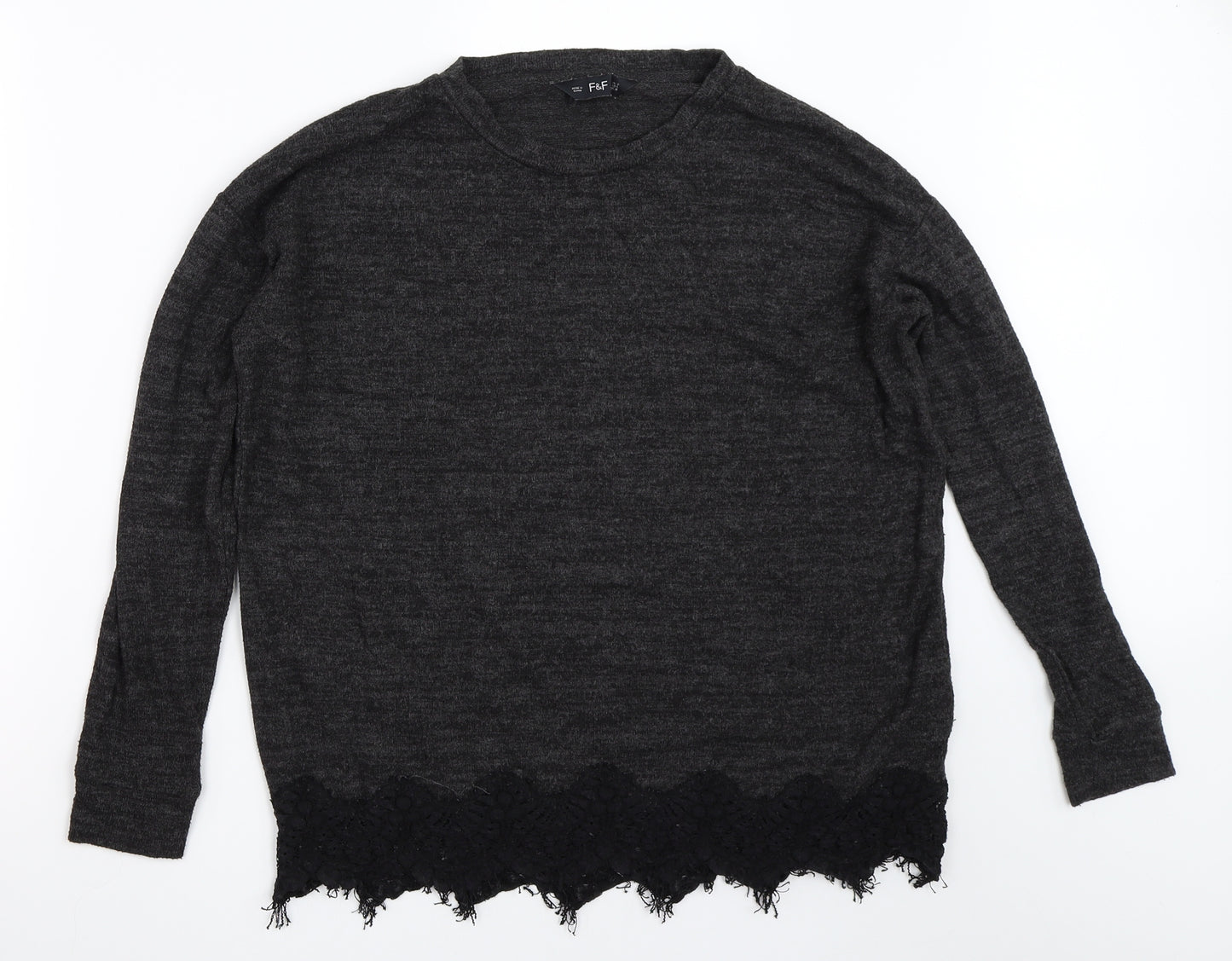 F&F Womens Grey   Pullover Jumper Size 10