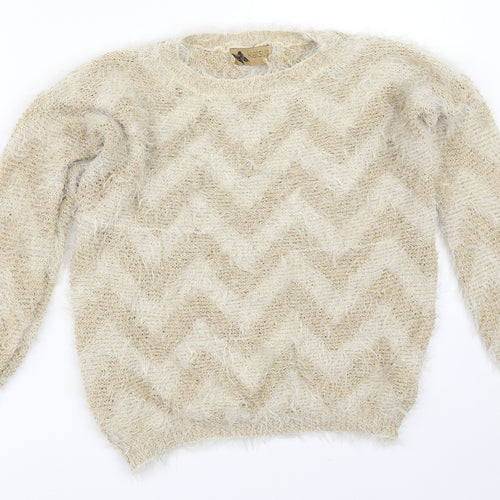 Katsuiti Womens Beige   Pullover Jumper Size M