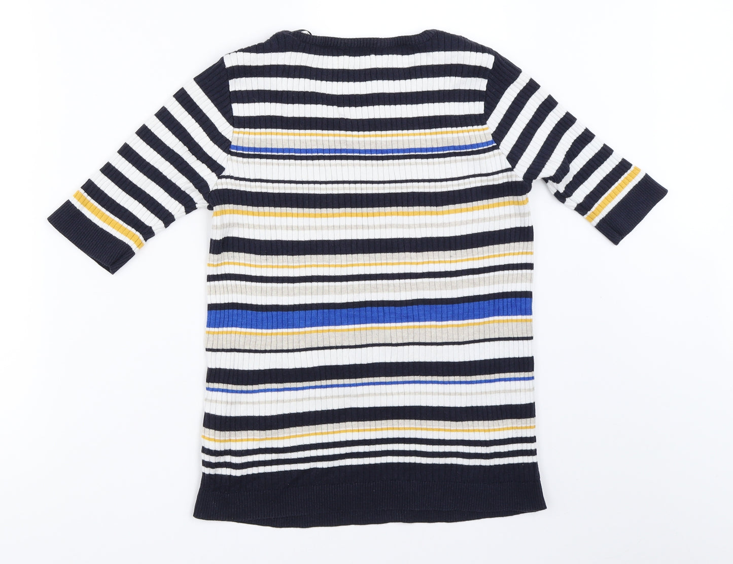 F&F Womens Blue Striped  Pullover Jumper Size 12